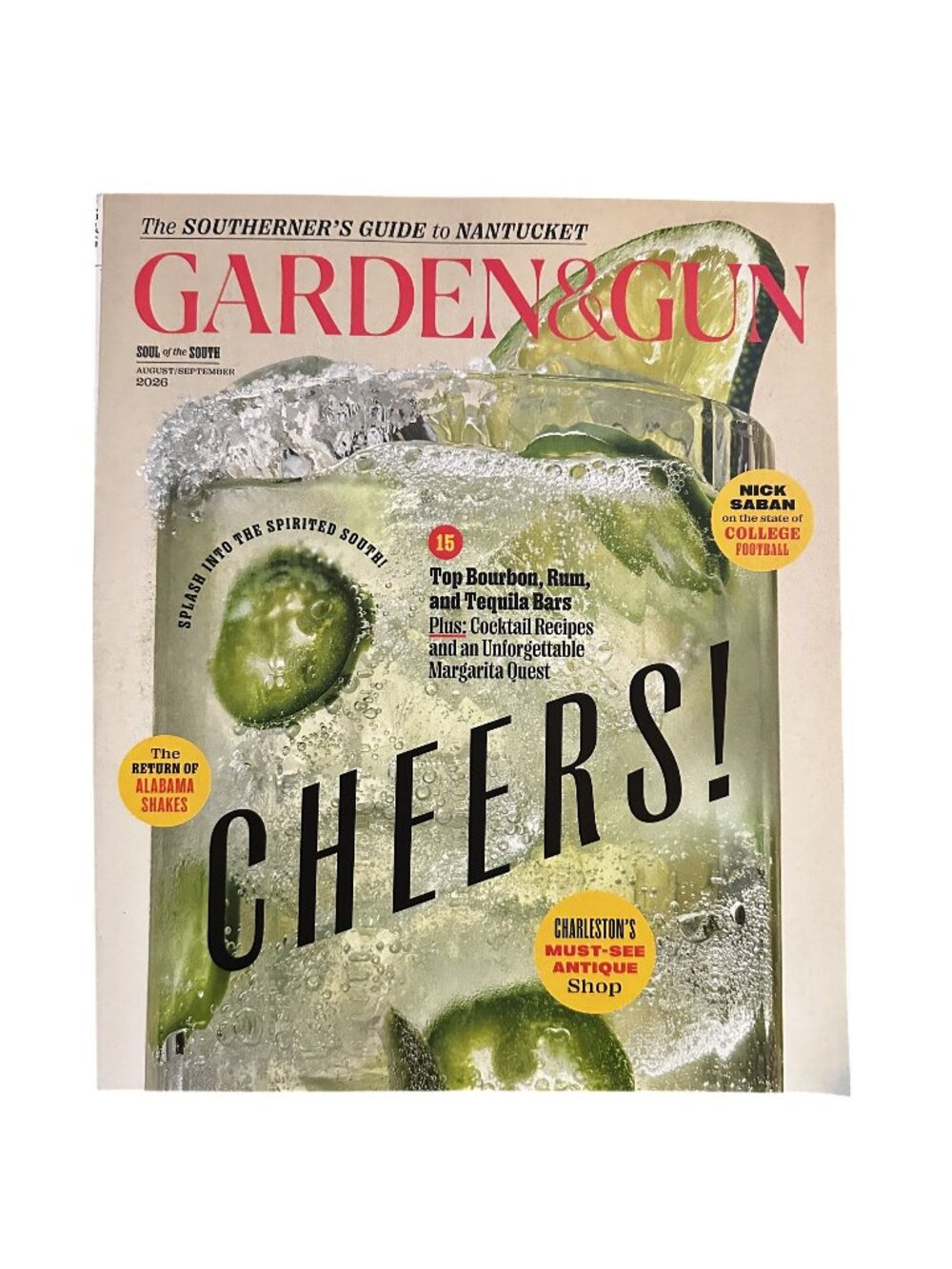 Garden and Gun Magazine August/September 2026 Cheers Charleston's Antique Shop